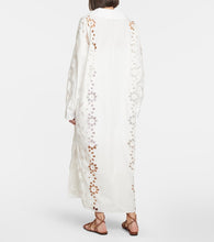 Valentino Embroidered cotton midi dress