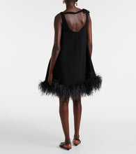 Valentino Feather-trimmed minidress