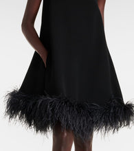 Valentino Feather-trimmed minidress