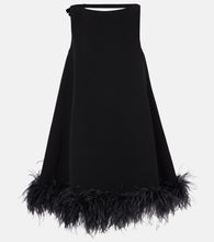 Valentino Feather-trimmed minidress