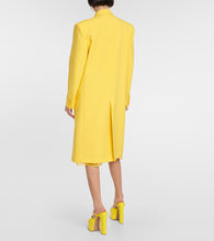 Valentino Feather-trimmed virgin wool coat