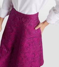 Valentino Floral brocade midi skirt