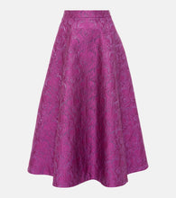 Valentino Floral brocade midi skirt - Valentino 花卉锦缎中长裙