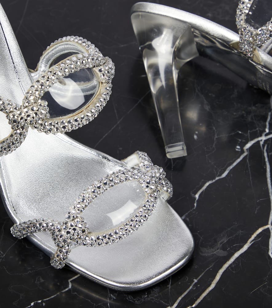 Valentino Garavani 1967 embellished leather chain mules