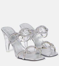 Valentino Garavani 1967 embellished leather chain mules