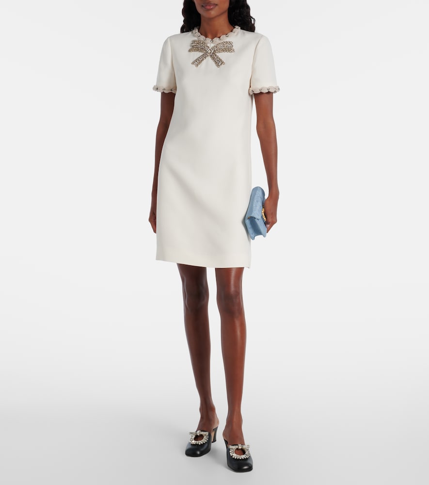 Valentino Garavani Adamantine 60 embellished leather mules