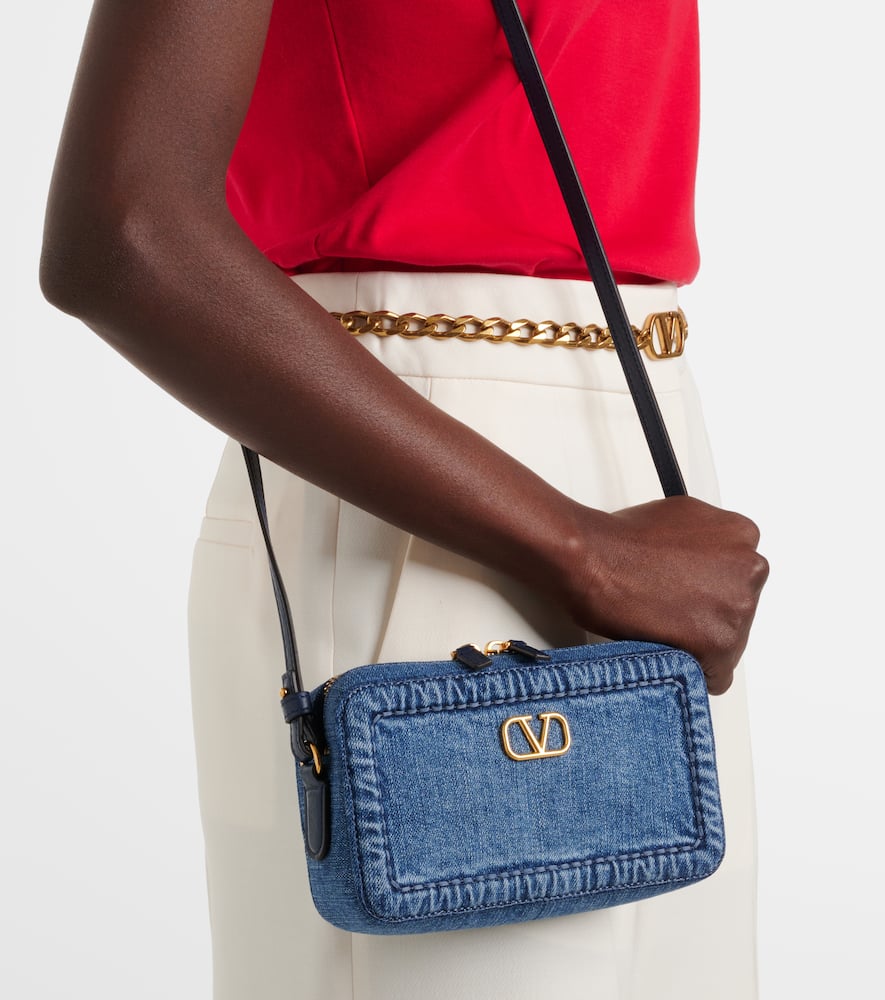 Valentino Garavani Alltime Mini denim shoulder bag