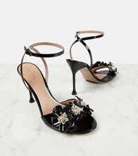 Valentino Garavani Archive Wild Flower patent leather sandals