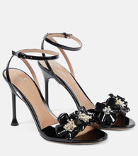 Valentino Garavani Archive Wild Flower patent leather sandals