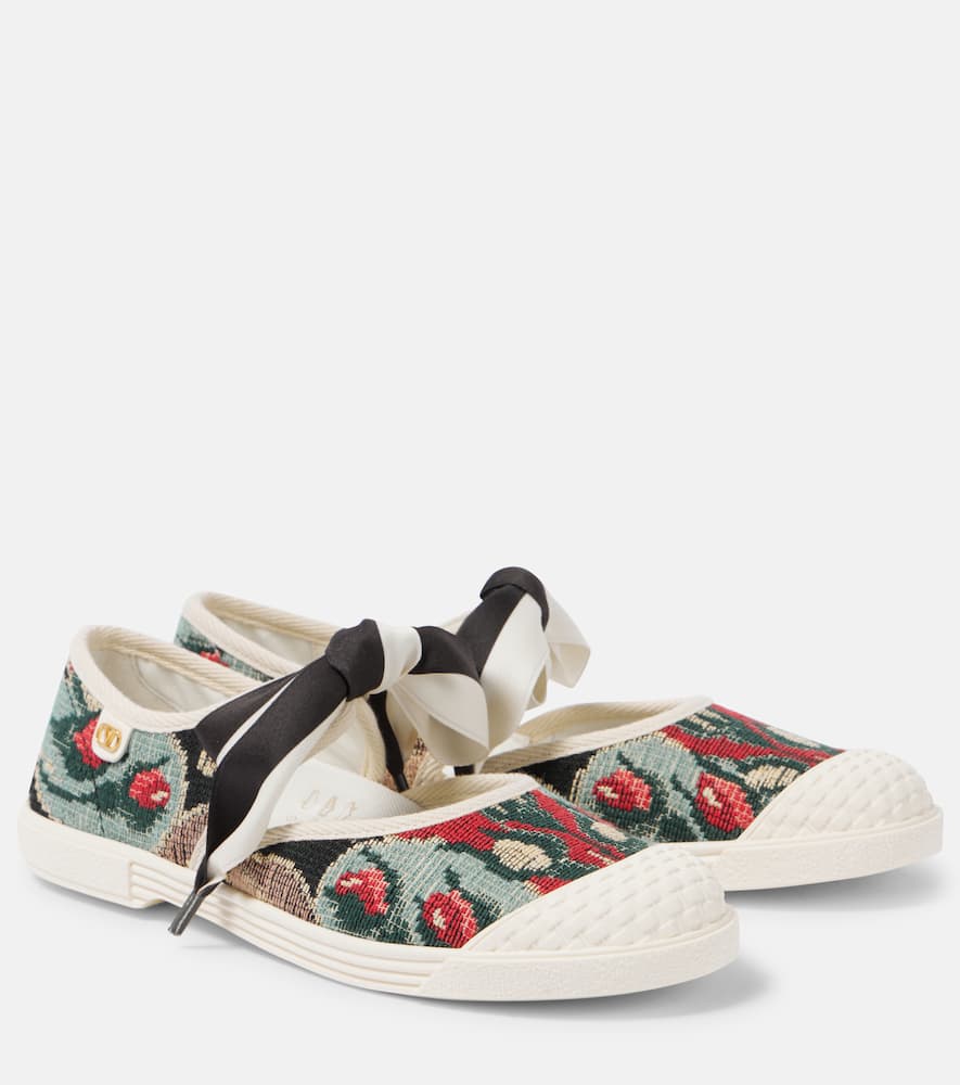 Valentino Garavani Bay By Bay jacquard Mary Jane sneakers