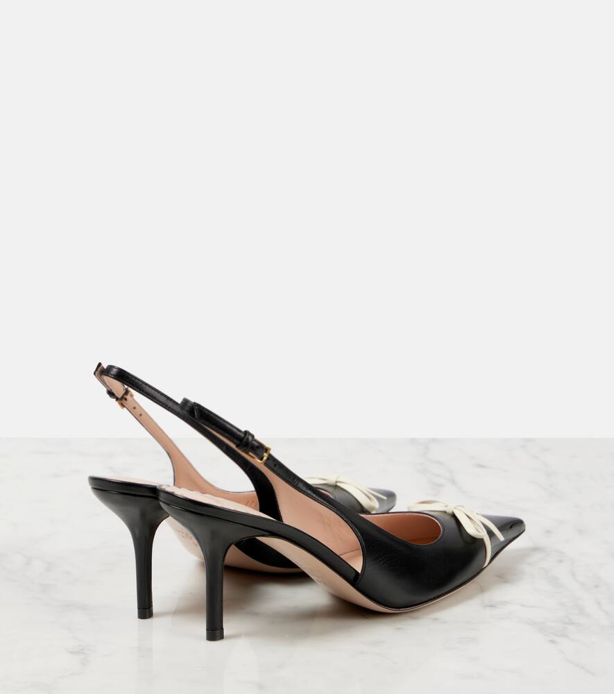 Valentino Garavani Bepointy 80 leather slingback pumps
