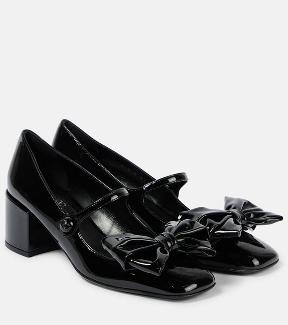 Valentino Garavani Bowjane 50 patent leather Mary Jane pumps