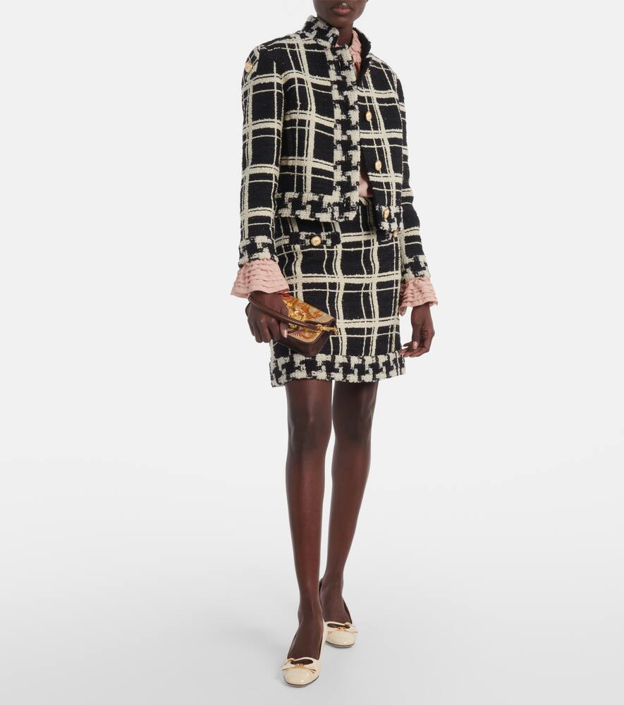 Valentino Garavani Bowow 45 croc-effect leather pumps