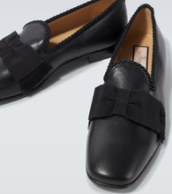 Valentino Garavani Bowow bow-detail leather loafers