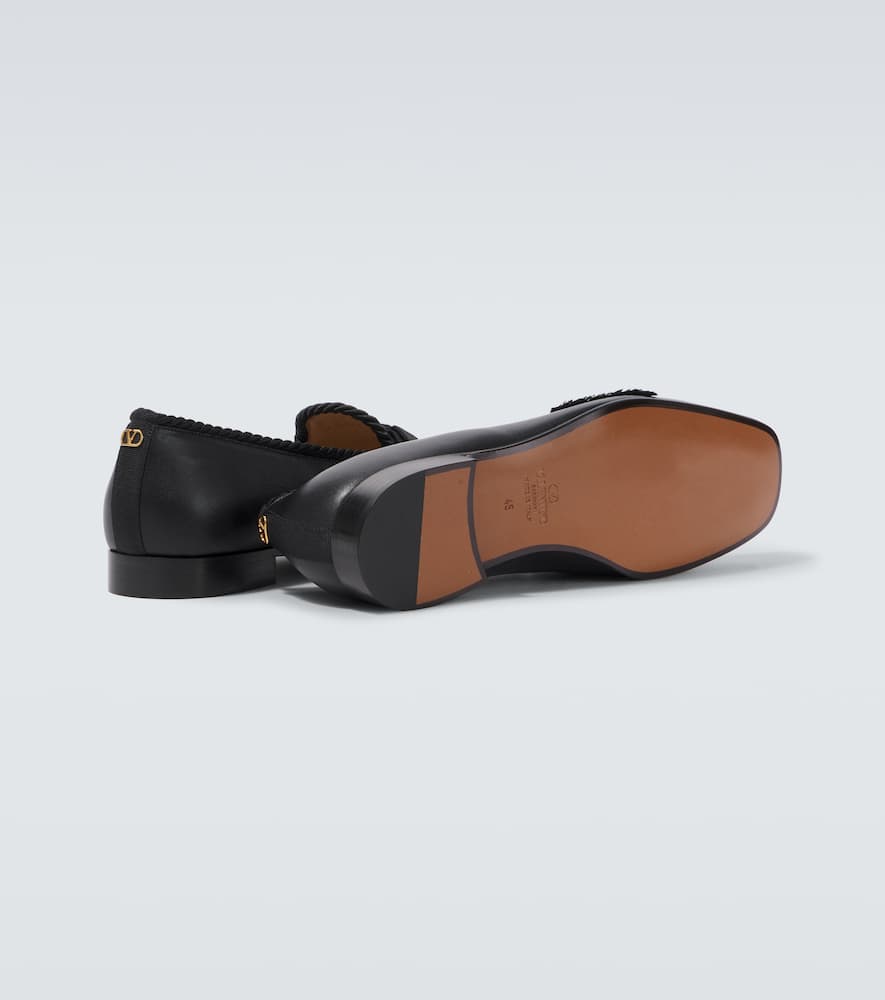 Valentino Garavani Bowow bow-detail leather loafers