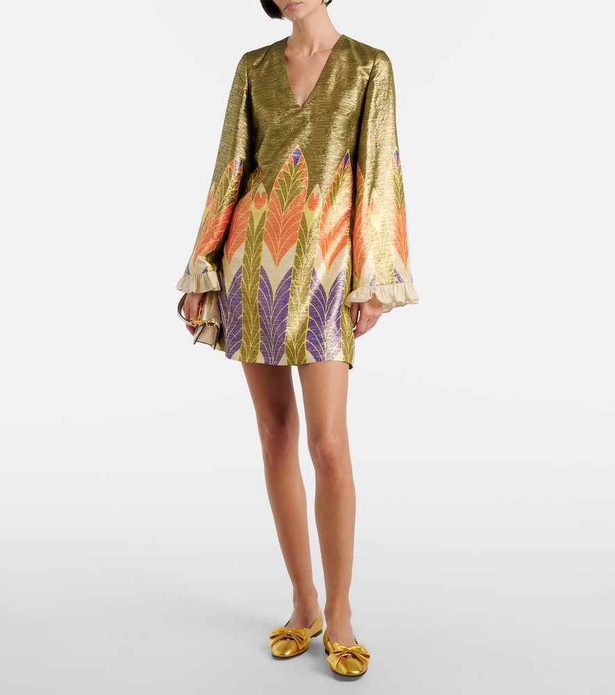 Valentino Garavani Bowow metallic leather ballet flats