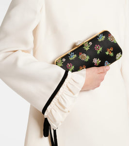 Valentino Garavani Carry Secrets embellished satin clutch