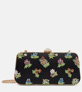 Valentino Garavani Carry Secrets embellished satin clutch. Shop Valentino Garavani Clutches for women now.