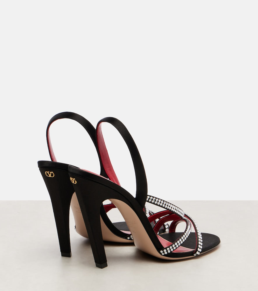Valentino Garavani Dans Le Foyer 105 satin sandals