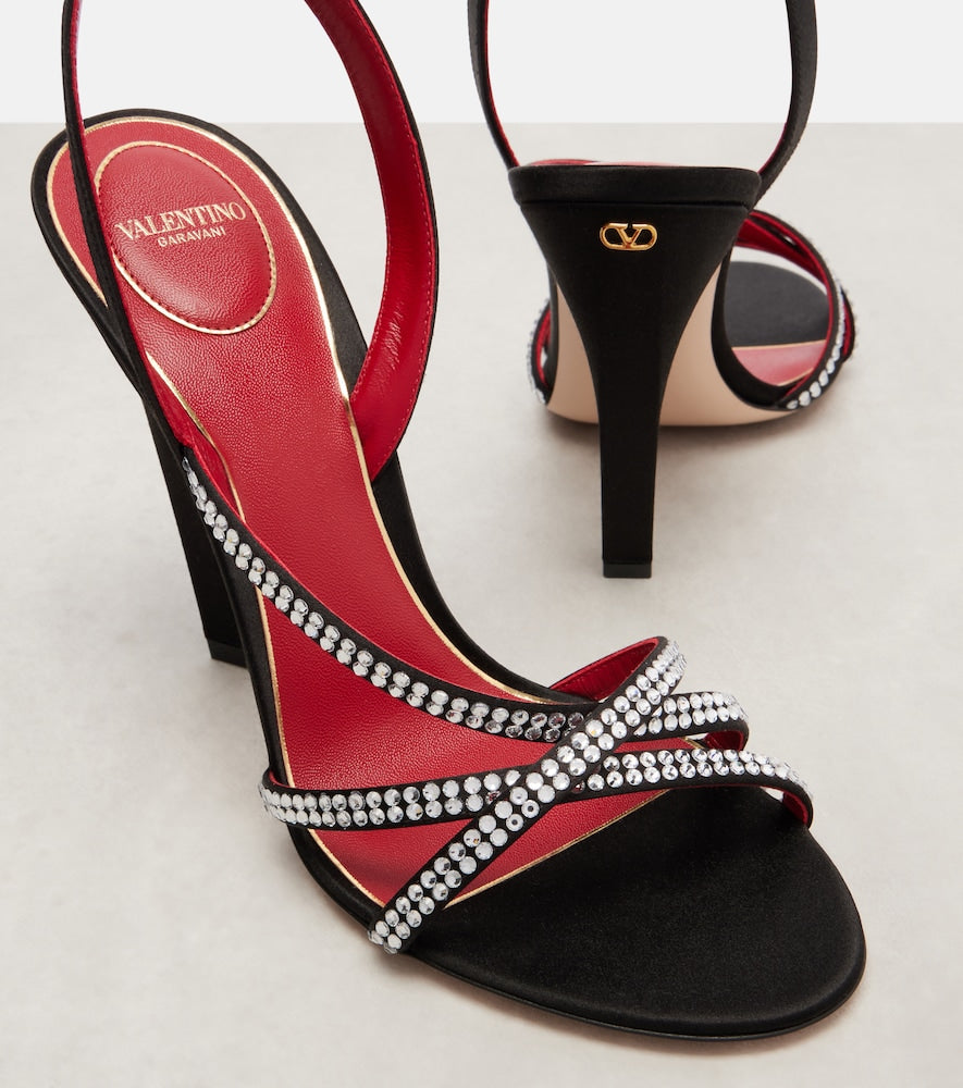 Valentino Garavani Dans Le Foyer 105 satin sandals