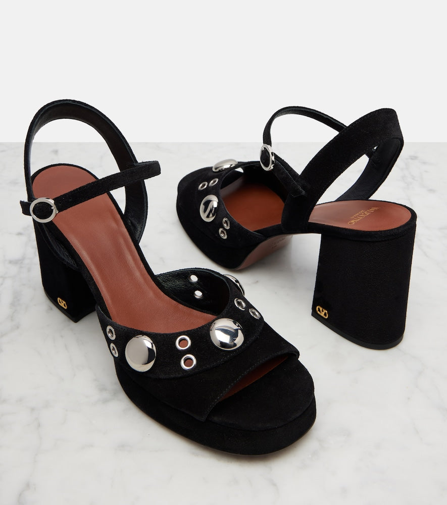 Valentino Garavani Embellished leather sandals