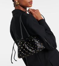 Valentino Garavani Embellished leather shoulder bag