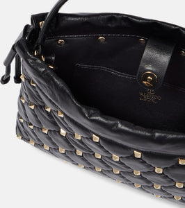 Valentino Garavani Embellished leather shoulder bag