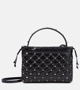 Valentino Garavani Embellished leather shoulder bag