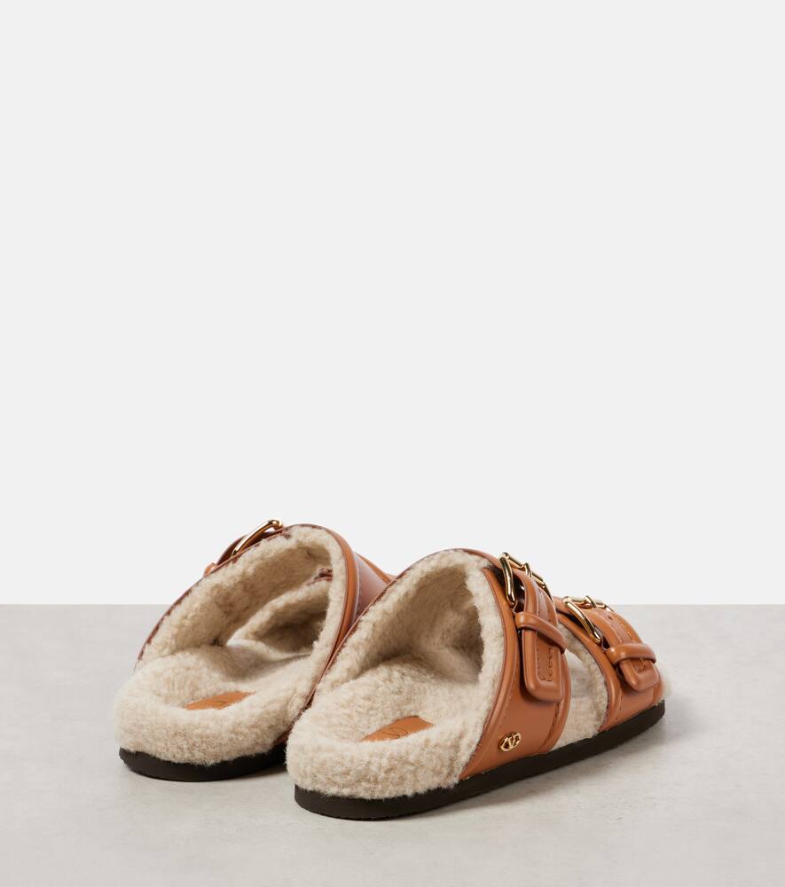 Valentino Garavani Fussfriend shearling-lined leather sandals