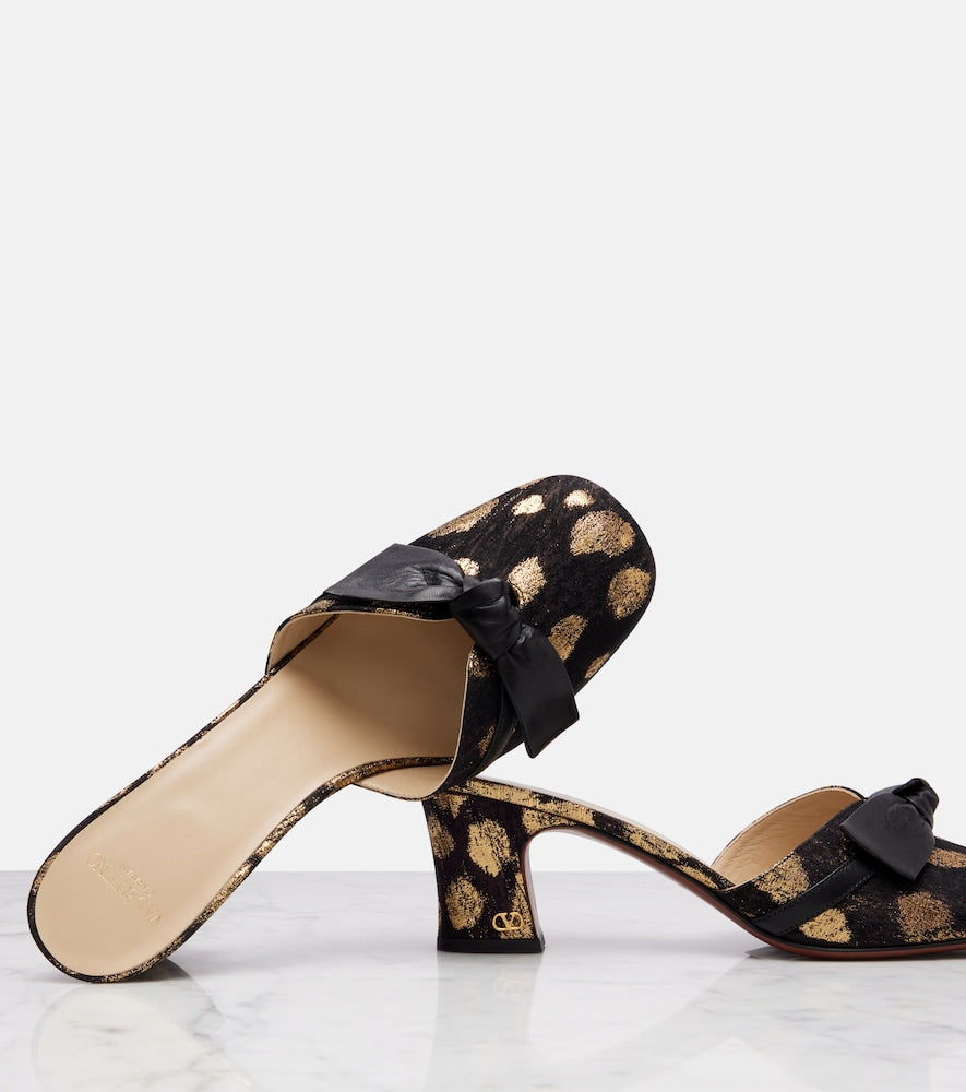 Valentino Garavani Knotty 60 bow-detail mules