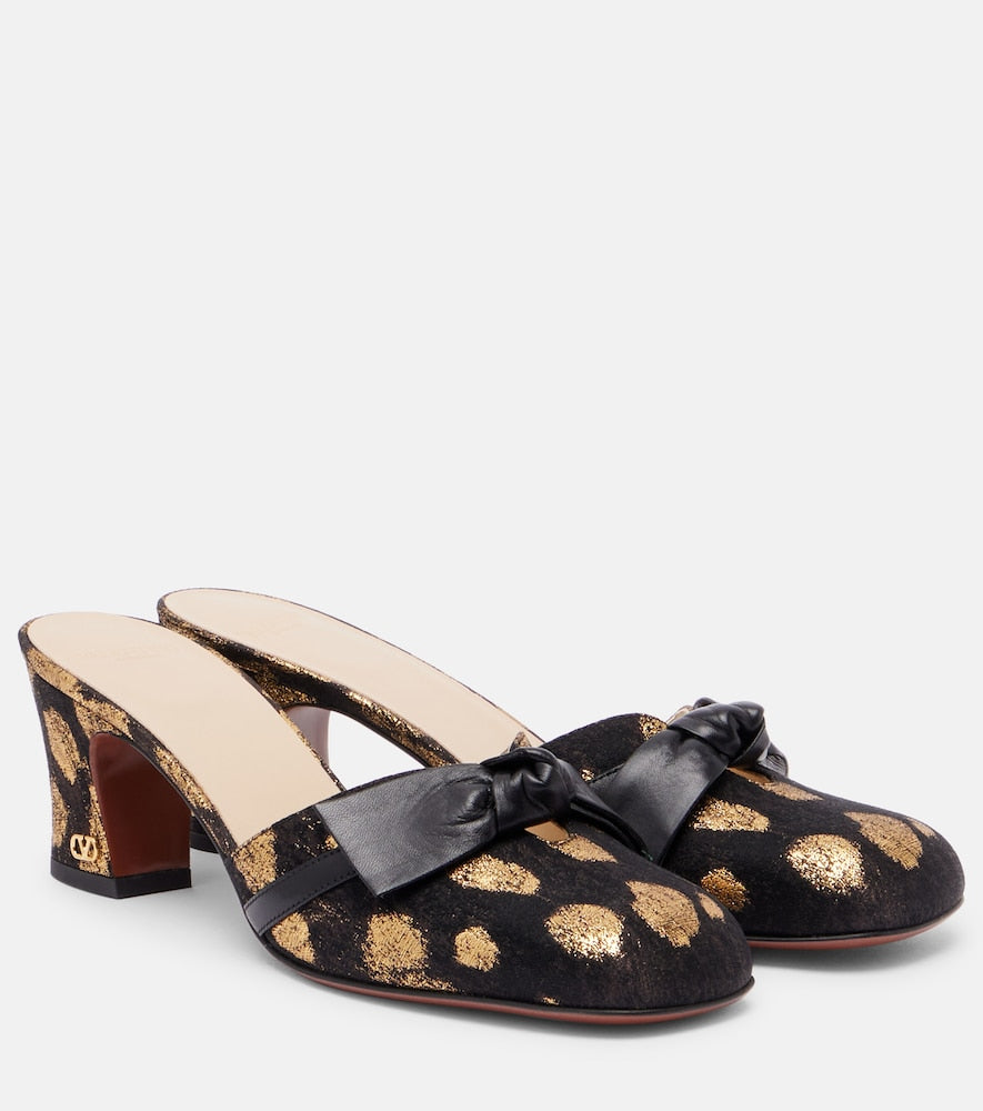 Valentino Garavani Knotty 60 bow-detail mules