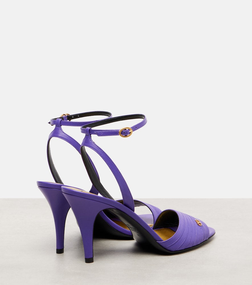 Valentino Garavani Ladycrush 85 leather sandals