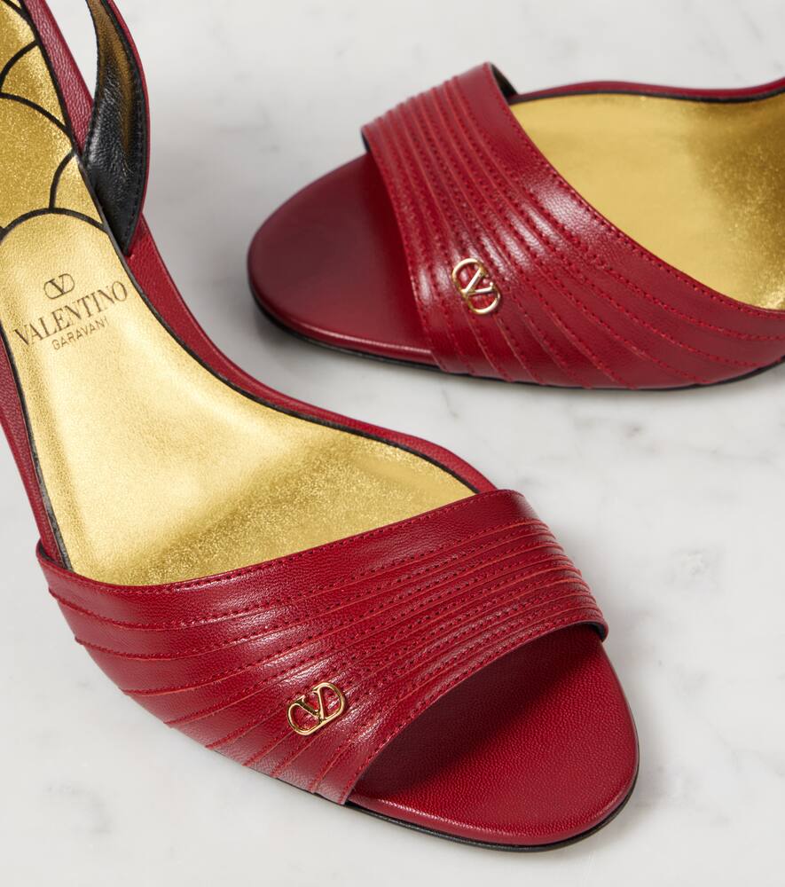 Valentino Garavani Ladycrush 85 leather sandals