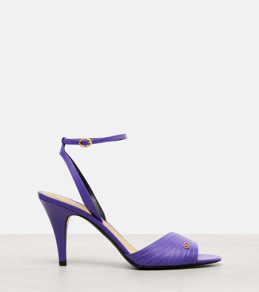 Valentino Garavani Ladycrush 85 leather sandals