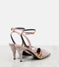 Valentino Garavani Ladycrush crystal-embellished leather sandals
