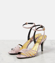 Valentino Garavani Ladycrush crystal-embellished leather sandals