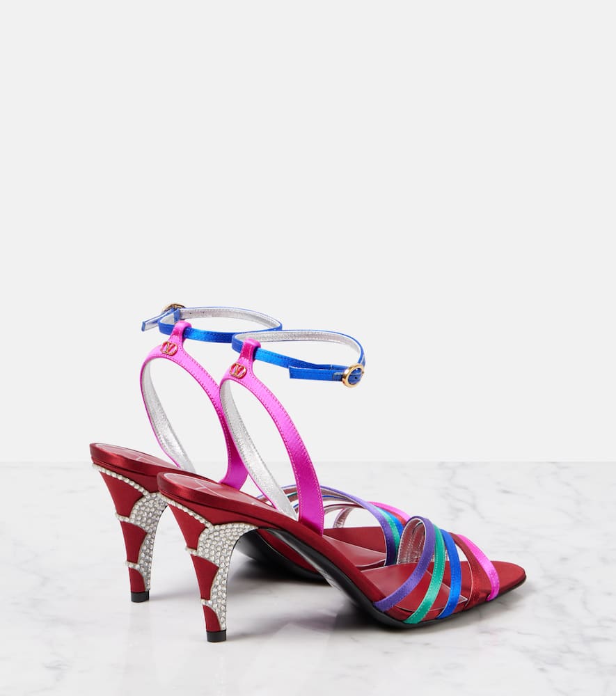 Valentino Garavani Ladycrush embellished leather sandals