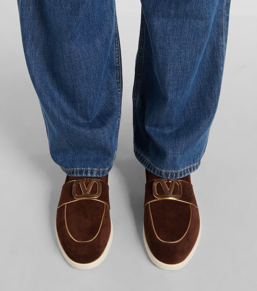 Valentino Garavani Leisure Flows VLogo Signature suede loafers