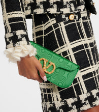 Valentino Garavani Loc√É¬≤ Mini embellished moir√É¬© clutch