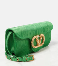 Valentino Garavani Loc√É¬≤ Mini embellished moir√É¬© clutch