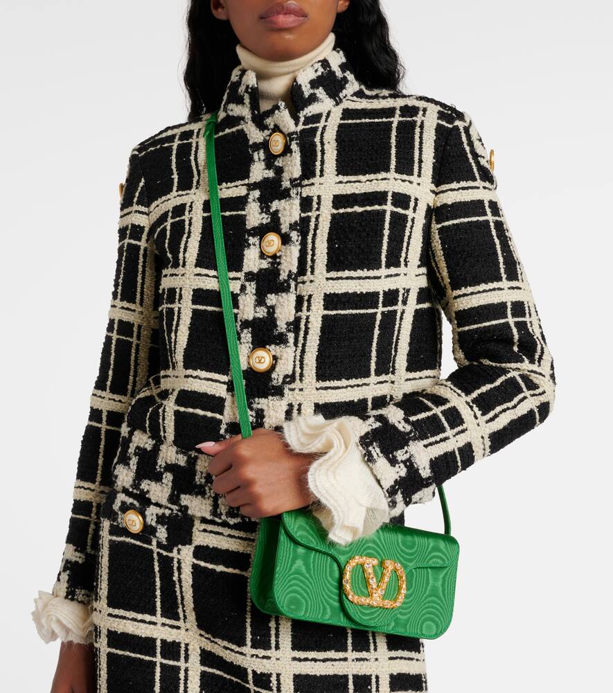 Valentino Garavani Loc√É¬≤ Mini embellished moir√É¬© clutch