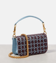 Valentino Garavani Loc√É¬≤ Small beaded moir√É¬© shoulder bag