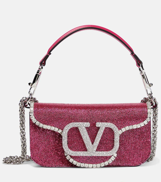Valentino Garavani Loc√É¬≤ Small embellished shoulder bag