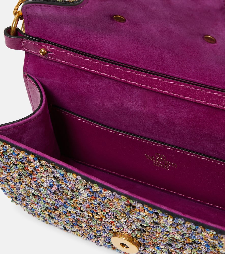 Valentino Garavani Loc√É¬≤ Small embellished silk shoulder bag