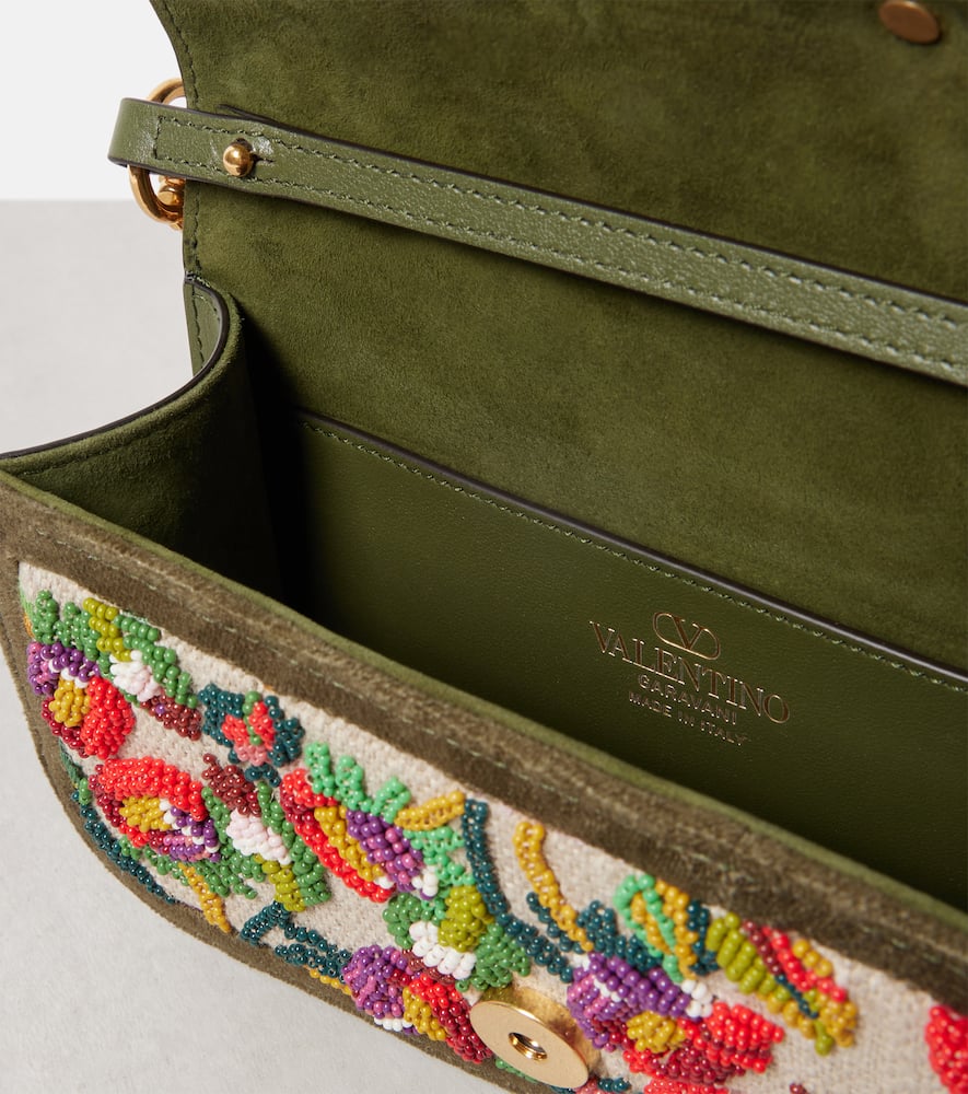 Valentino Garavani Loc√É¬≤ Small jacquard shoulder bag