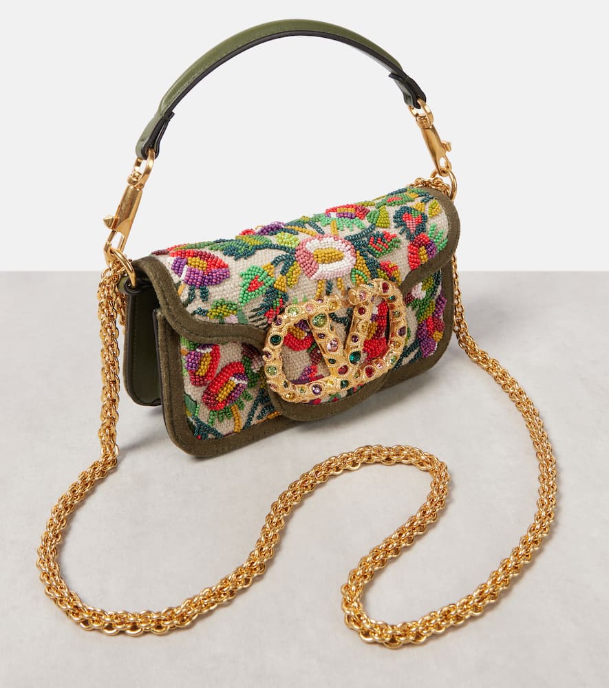 Valentino Garavani Loc√É¬≤ Small jacquard shoulder bag