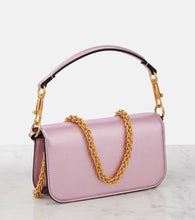Valentino Garavani Loc√É¬≤ Small metallic leather shoulder bag