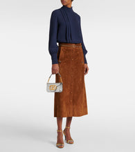 Valentino Garavani Loc√É¬≤ Small metallic leather shoulder bag