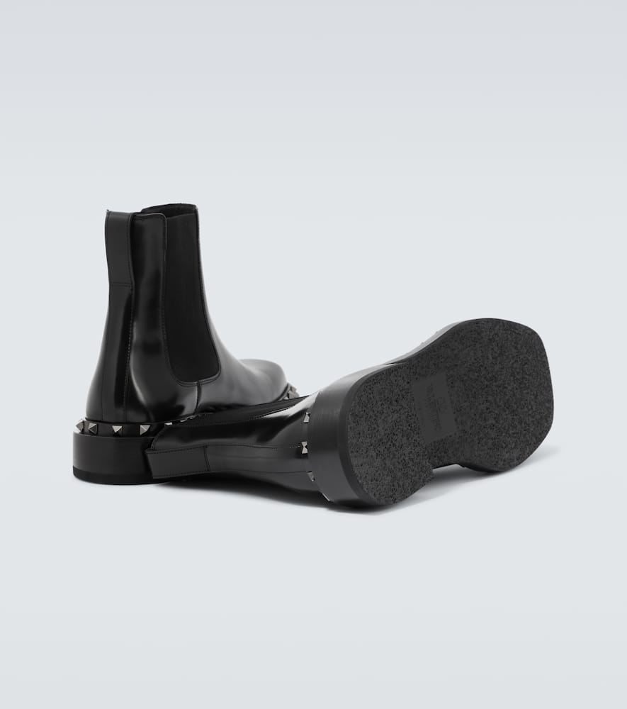 Valentino Garavani M-Way Rockstud leather Chelsea boots