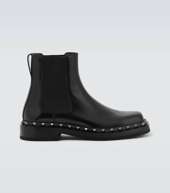Valentino Garavani M-Way Rockstud leather Chelsea boots